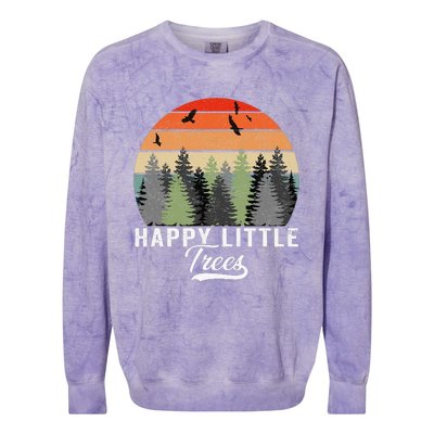 Happy Little Tree Bob Style Forests Colorblast Crewneck Sweatshirt