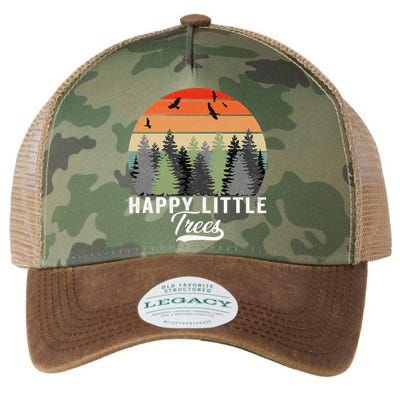 Happy Little Tree Bob Style Forests Legacy Tie Dye Trucker Hat