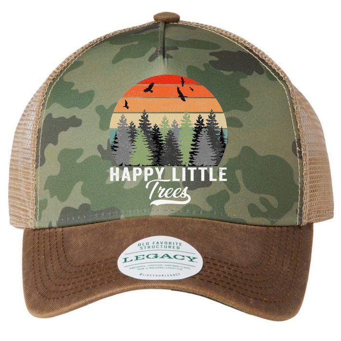 Happy Little Tree Bob Style Forests Legacy Tie Dye Trucker Hat