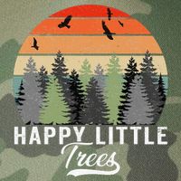 Happy Little Tree Bob Style Forests Legacy Tie Dye Trucker Hat