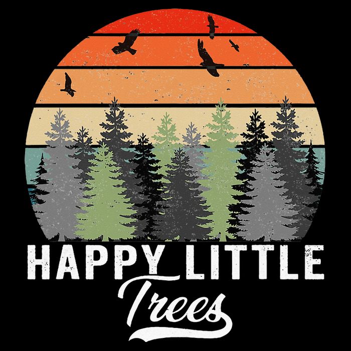 Happy Little Tree Bob Style Forests Sustainable Bucket Hat