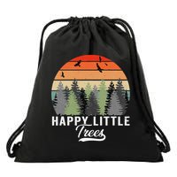 Happy Little Tree Bob Style Forests Drawstring Bag