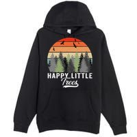 Happy Little Tree Bob Style Forests Premium Pullover Hoodie