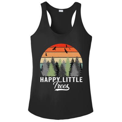 Happy Little Tree Bob Style Forests Ladies PosiCharge Competitor Racerback Tank