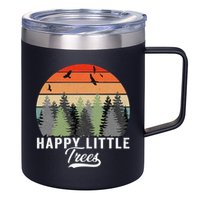 Happy Little Tree Bob Style Forests 12oz Stainless Steel Coffee Mug