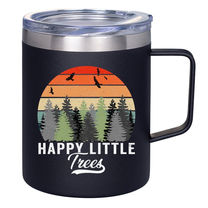 Happy Little Tree Bob Style Forests 12oz Stainless Steel Coffee Mug