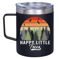 Happy Little Tree Bob Style Forests 12oz Stainless Steel Coffee Mug