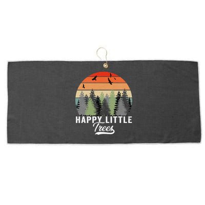 Happy Little Tree Bob Style Forests Large Microfiber Waffle Golf Towel
