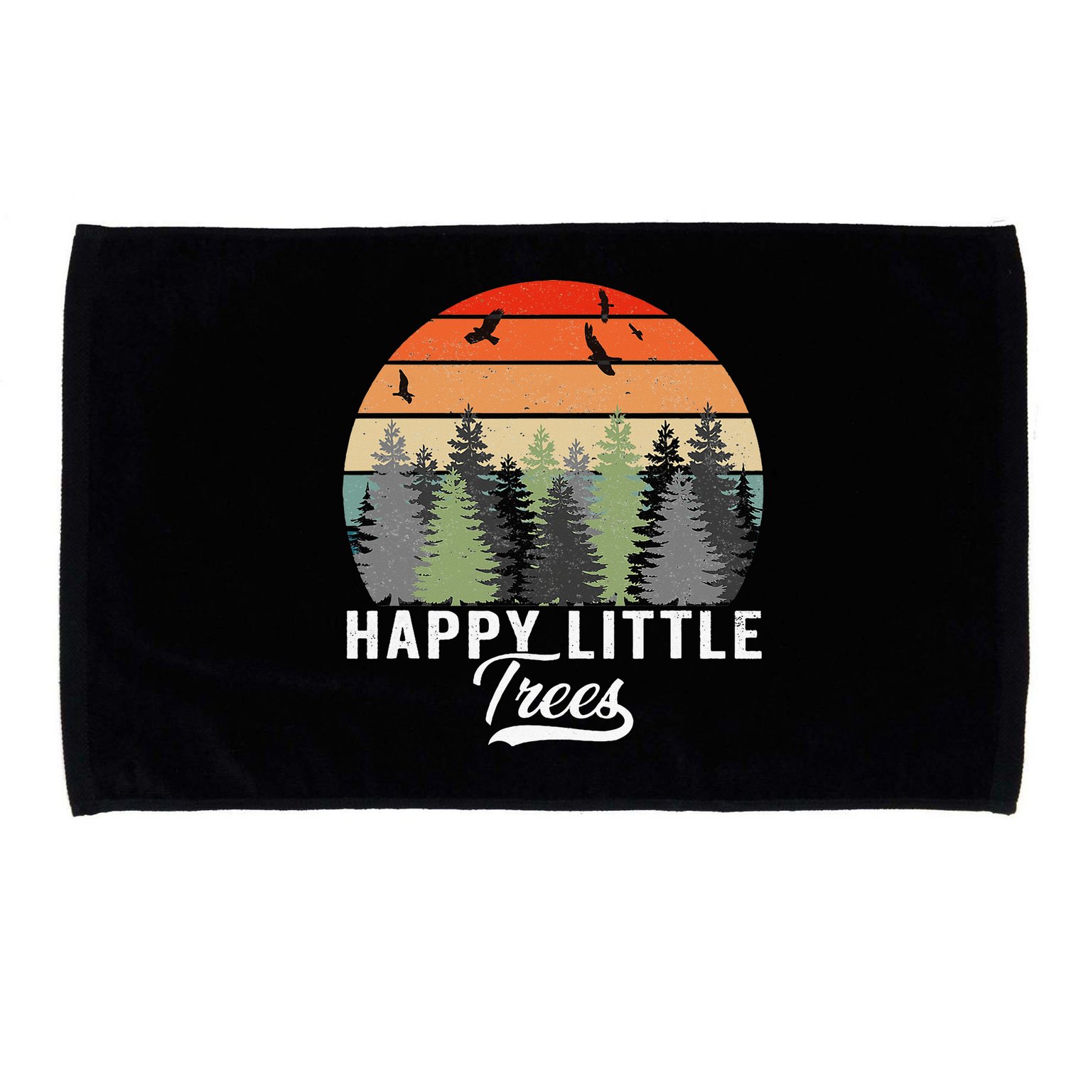Happy Little Tree Bob Style Forests Microfiber Hand Towel