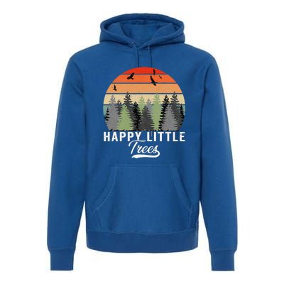 Happy Little Tree Bob Style Forests Premium Hoodie