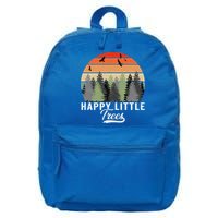 Happy Little Tree Bob Style Forests 16 in Basic Backpack