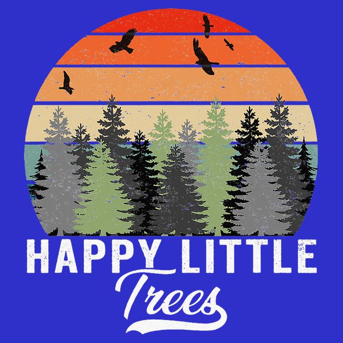 Happy Little Tree Bob Style Forests 16 in Basic Backpack