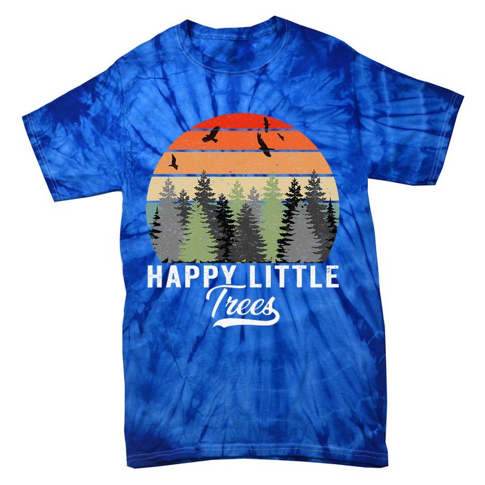 Happy Little Tree Bob Style Forests Tie-Dye T-Shirt