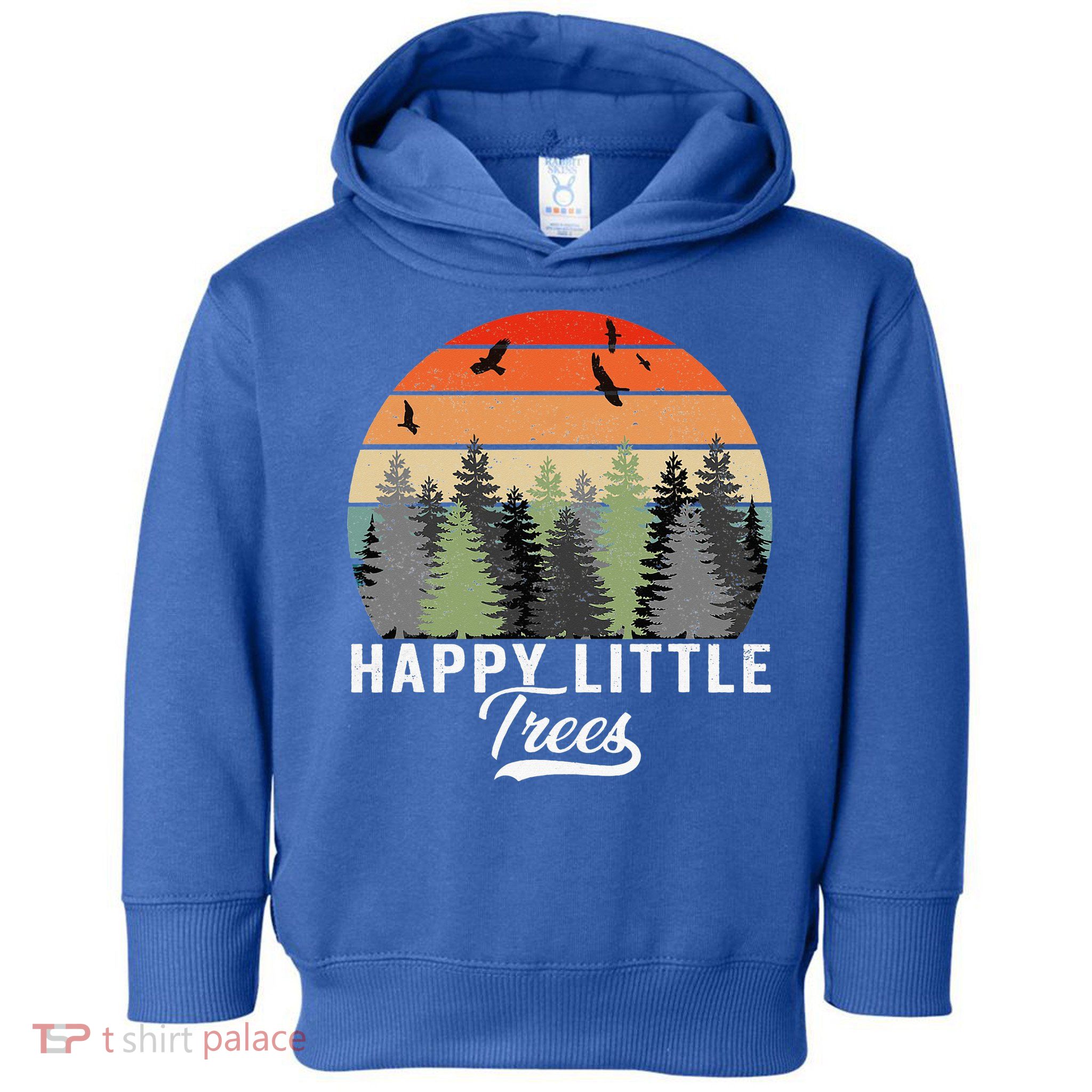 Happy Little Tree Bob Style Forests Toddler Hoodie