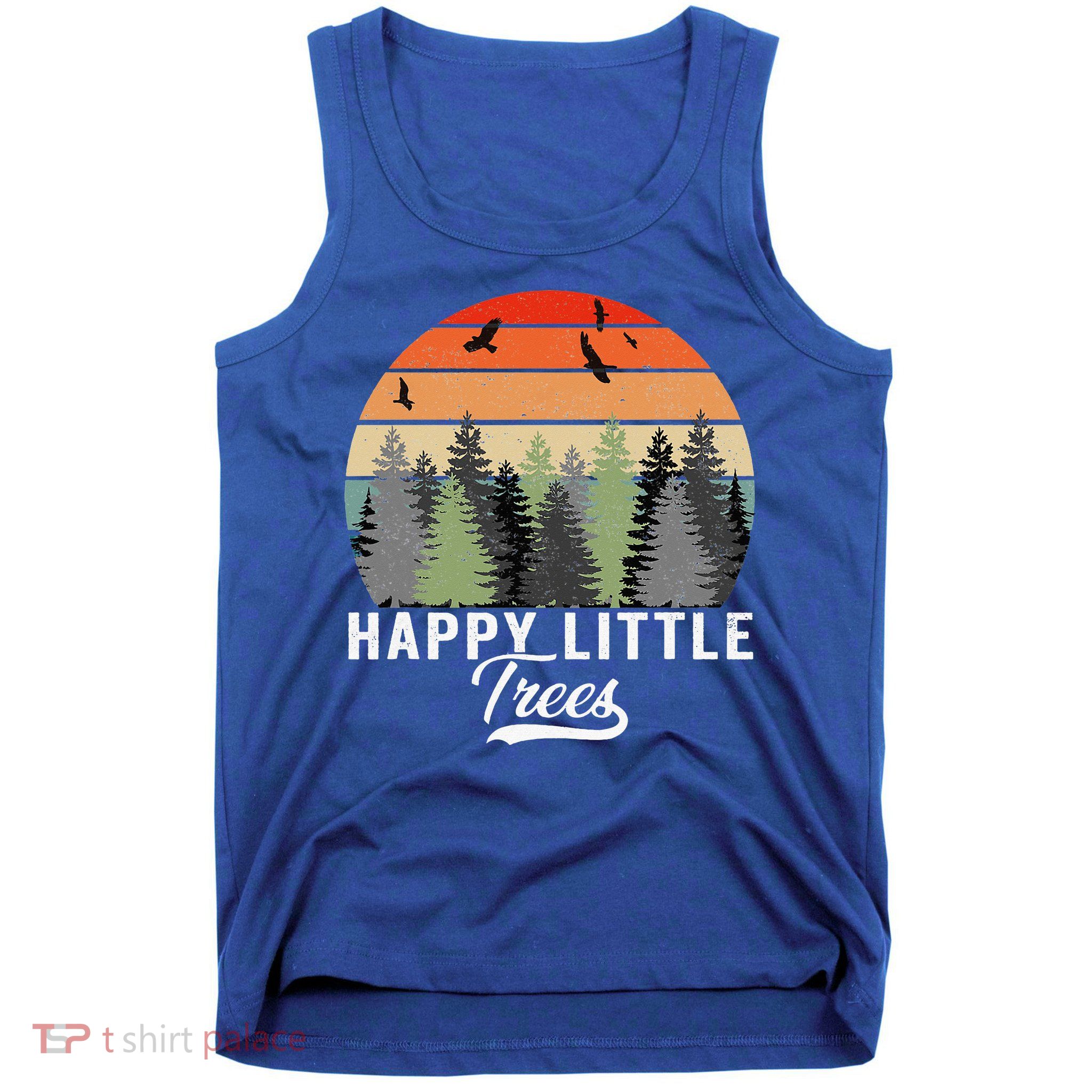 Happy Little Tree Bob Style Forests Tank Top