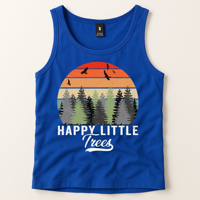 Happy Little Tree Bob Style Forests Tank Top