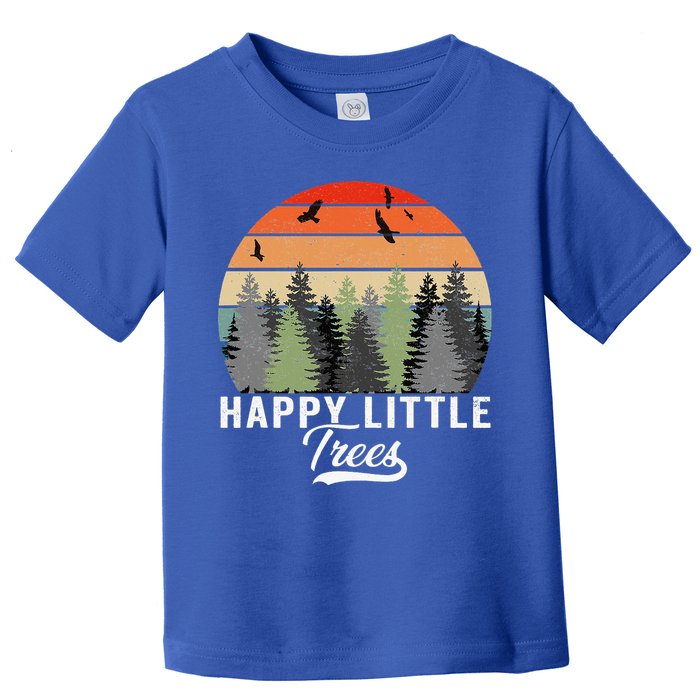 Happy Little Tree Bob Style Forests Toddler T-Shirt