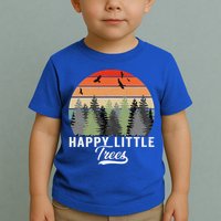Happy Little Tree Bob Style Forests Toddler T-Shirt