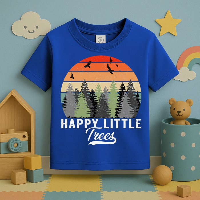 Happy Little Tree Bob Style Forests Toddler T-Shirt