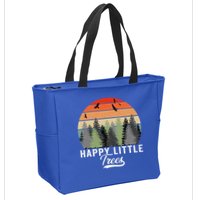 Happy Little Tree Bob Style Forests Zip Tote Bag