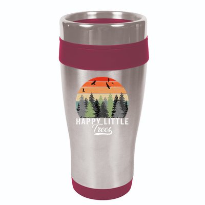 Happy Little Tree Bob Style Forests 16oz Travel Tumbler