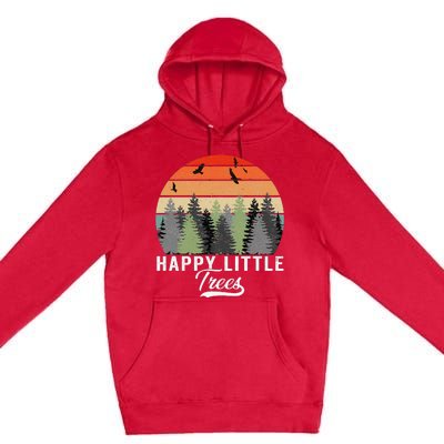 Happy Little Tree Bob Style Forests Premium Pullover Hoodie