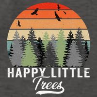 Happy Little Tree Bob Style Forests Vector Backpack