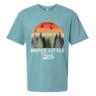 Happy Little Tree Bob Style Forests Sueded Cloud Jersey T-Shirt
