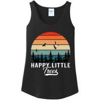 Happy Little Tree Bob Style Vintage Forests Earth Day Ladies Essential Tank