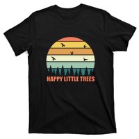 Happy Little Trees Retro Style Camping Gift T-Shirt