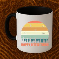 Happy Little Trees Retro Style Camping Gift Mug