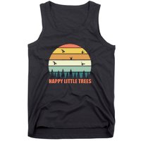 Happy Little Trees Retro Style Camping Gift Tank Top