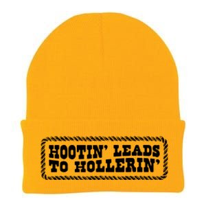 Hootin Leads To Hollerin Knit Cap Winter Beanie