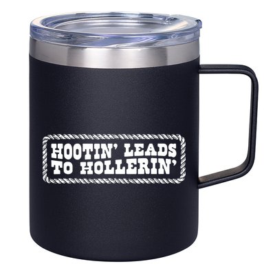 Hootin Leads To Hollerin 12oz Stainless Steel Coffee Mug