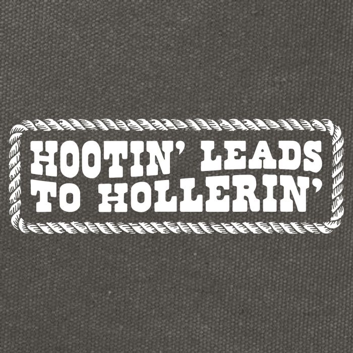 Hootin Leads To Hollerin Cotton Canvas Backpack