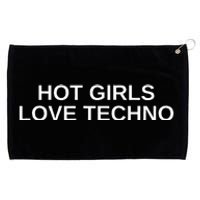 Hot Love Techno Funny Edm House Dj Rave Novelty Grommeted Golf Towel