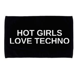 Hot Love Techno Funny Edm House Dj Rave Novelty Microfiber Hand Towel