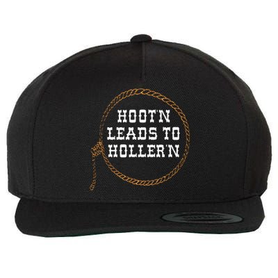 HootN Leads To HollerN Wool Snapback Cap