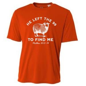 He Left The 99 To Find Me Matthew Cooling Performance Crew T-Shirt