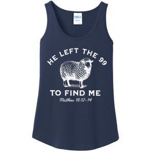 He Left The 99 To Find Me Matthew Ladies Essential Tank