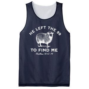 He Left The 99 To Find Me Matthew Mesh Reversible Basketball Jersey Tank