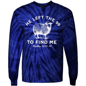 He Left The 99 To Find Me Matthew Tie-Dye Long Sleeve Shirt