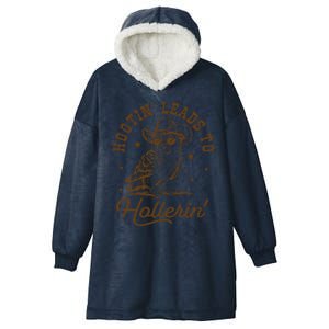 Hootin Leads To Hollerin Hooded Wearable Blanket