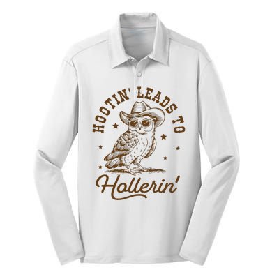 Hootin Leads To Hollerin Silk Touch Performance Long Sleeve Polo