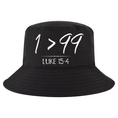 He Left The 99 To Rescue Me Christian Luke Sheep Gift Cool Comfort Performance Bucket Hat