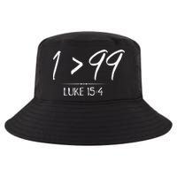 He Left The 99 To Rescue Me Christian Luke Sheep Gift Cool Comfort Performance Bucket Hat