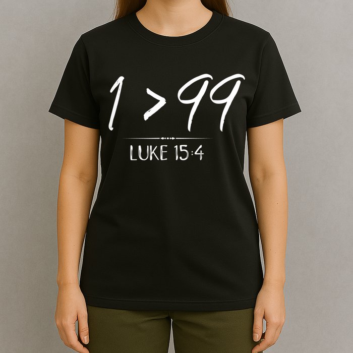 He Left The 99 To Rescue Me Christian Luke Sheep Gift T-Shirt
