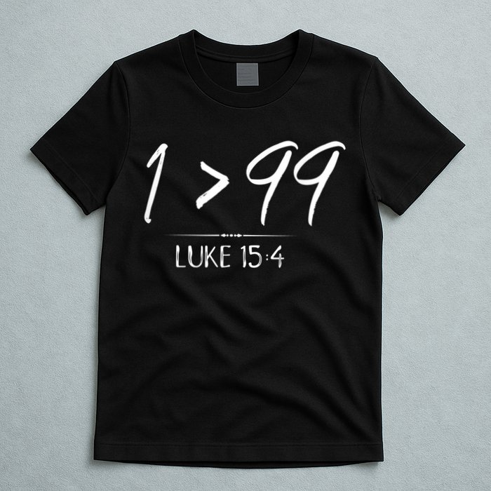 He Left The 99 To Rescue Me Christian Luke Sheep Gift T-Shirt