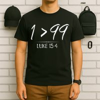 He Left The 99 To Rescue Me Christian Luke Sheep Gift T-Shirt