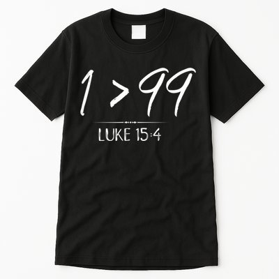 He Left The 99 To Rescue Me Christian Luke Sheep Gift Tall T-Shirt